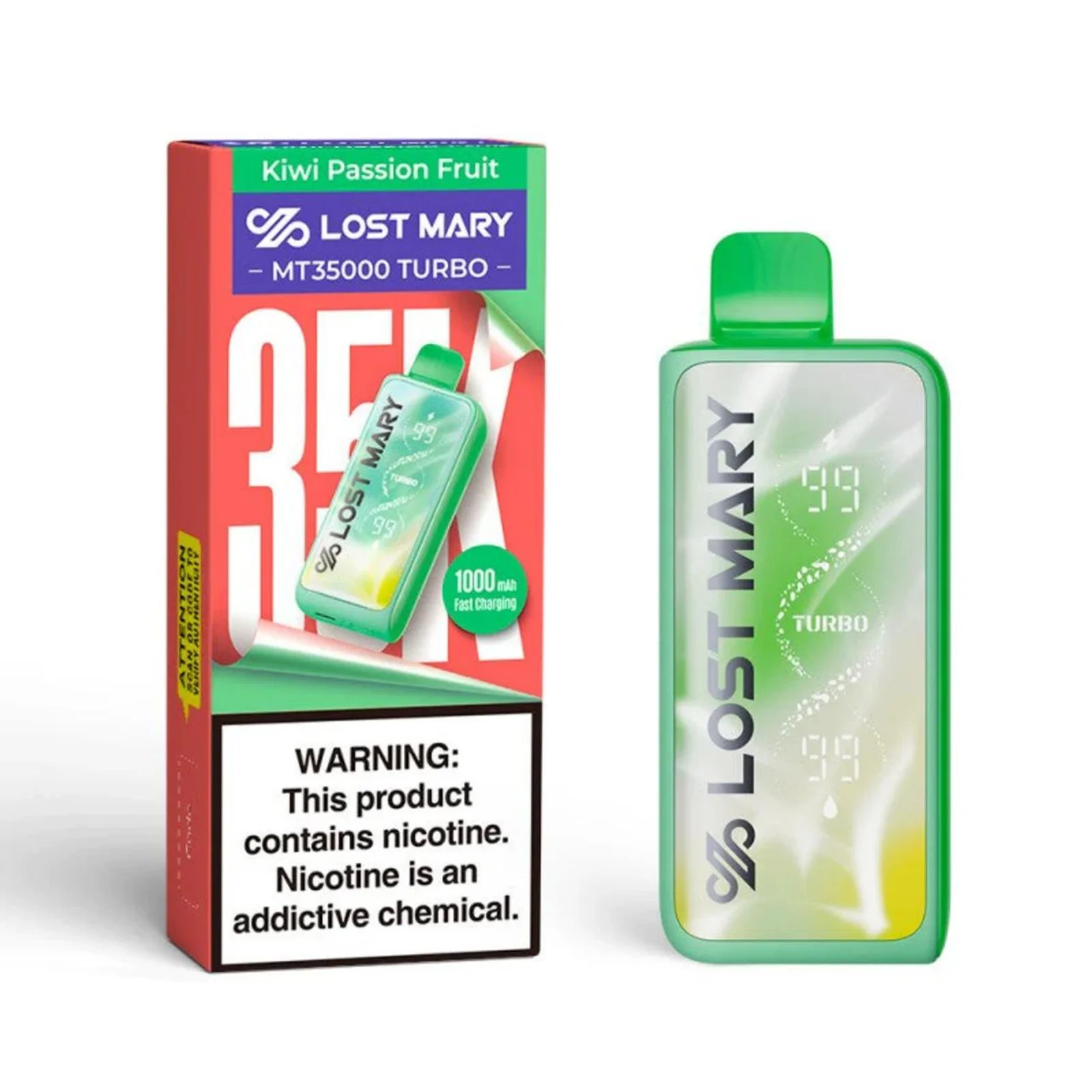 Lost Mary MT 35k Puffs Kiwi Passion Fruit Guava