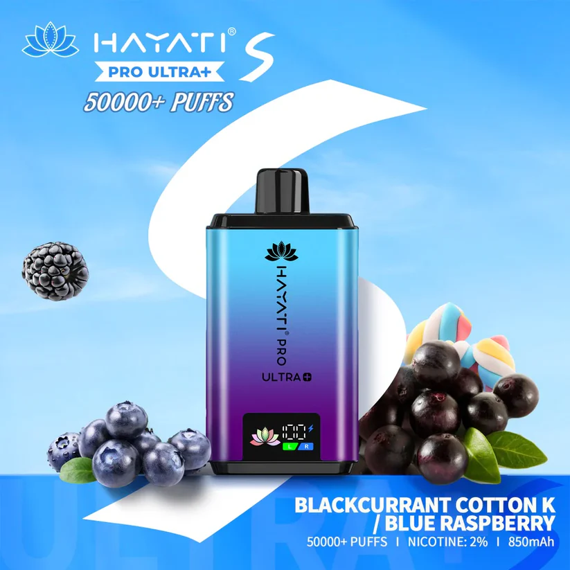 Hayati Pro Ultra Plus Blackcurrant Cotton K / Blue Raspberry