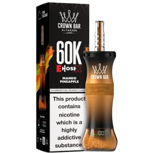 MANGO PINEAPPLE 6MG - AL FAKHER CLOUD X EHOSE 60K CROWN BAR DISPOSABLE
