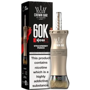 STRAWBERRY PUNCH 6MG - AL FAKHER CLOUD X EHOSE 60K CROWN BAR DISPOSABLE