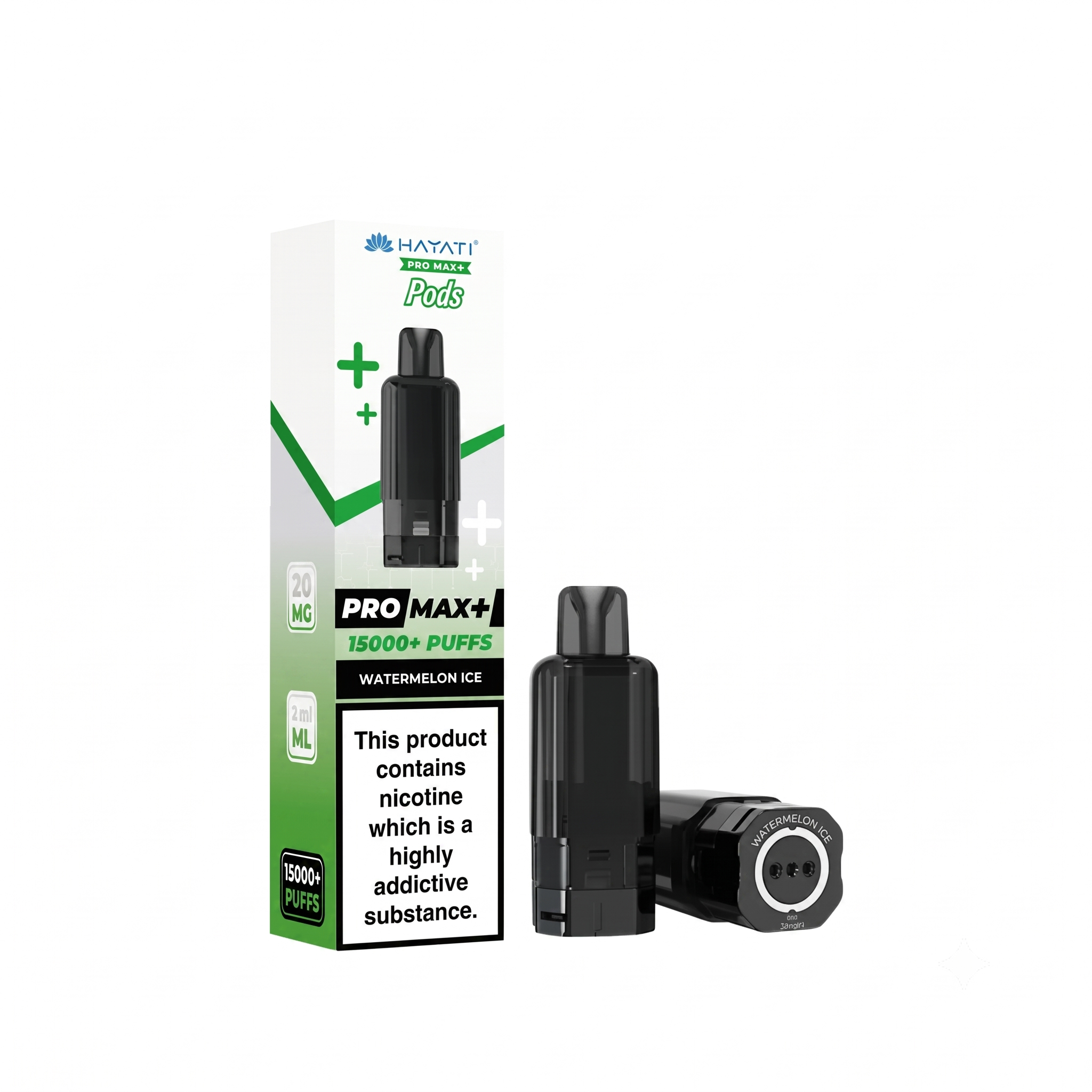 Hayati Pro Max + Pre Filled Replacement Pods 20mg 15000 Puffs
