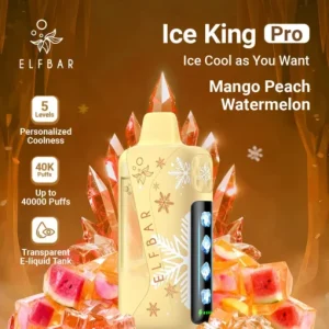 Elfbar Ice King Pro 40K Disposable Vape – Mango Peach Watermelon
