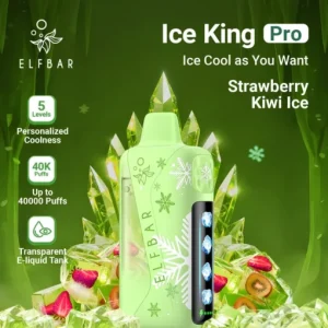 Elfbar Ice King Pro 40K Disposable Vape – Strawberry Kiwi Ice