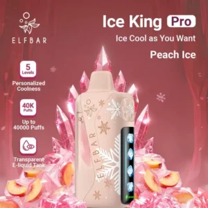 Elfbar Ice King Pro 40K Disposable Vape – Peach Ice