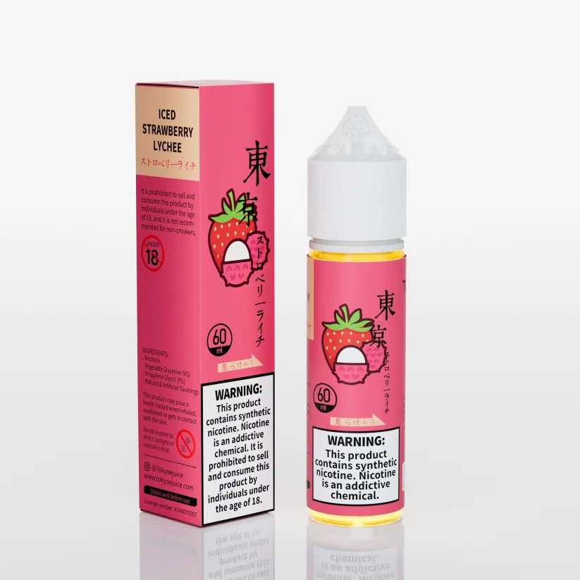 Tokyo ICED STRAWBERRY LYCHEE 60ml (Free Base)