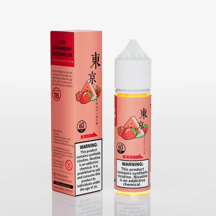Tokyo ICED STRAWBERRY WATERMELON 60ml (Free Base)