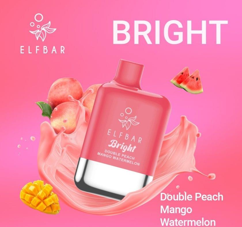 ELFBAR BRIGHT - Double Peach Mango Watermelon (6k Puffs)