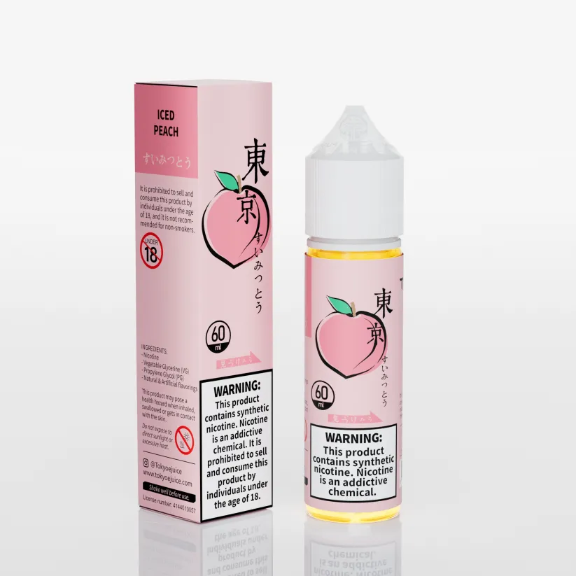 Tokyo ICED PEACH 60ml (Free Base)