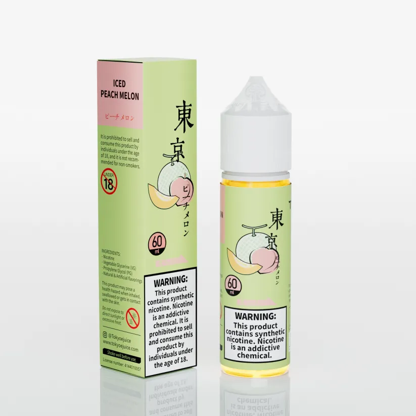 Tokyo ICED PEACH MELON 60ml (Free Base)
