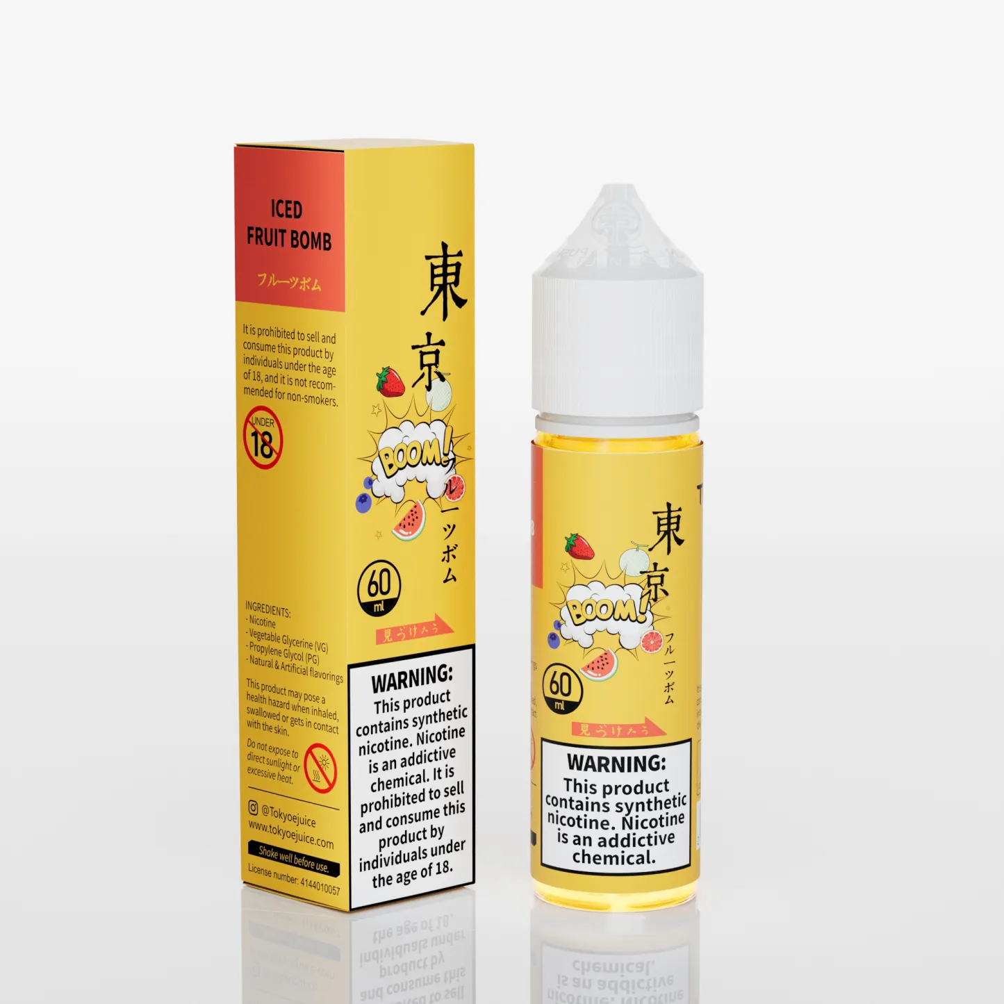 Tokyo ICED FRUIT BOMB 60ml (Free Base)