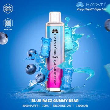 Hayati Pro Max 4000 (Puffs) Blue Razz Gummy Bear
