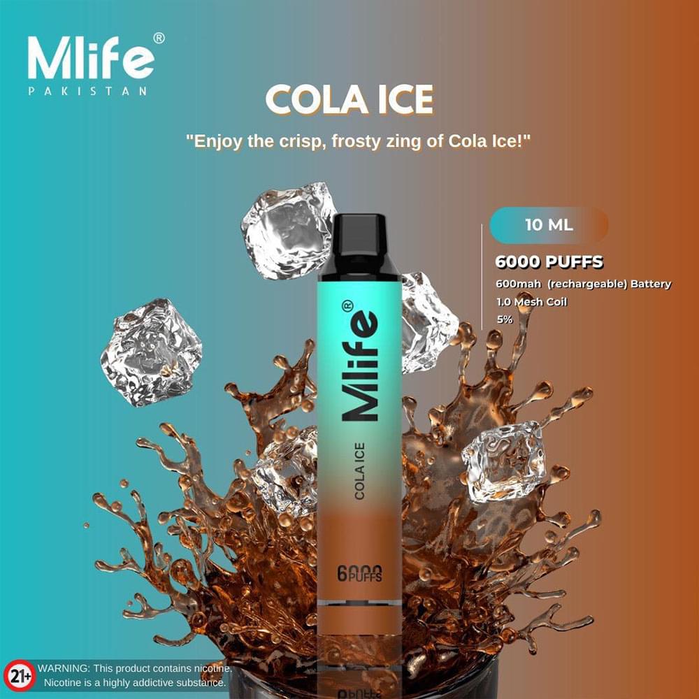 Mlife Disposable Vape – Cola Ice 50mg