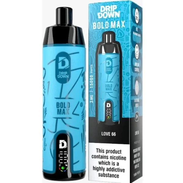 LOVE 66 DRIP DOWN BOLD MAX DISPOSABLE 15000 PUFFS