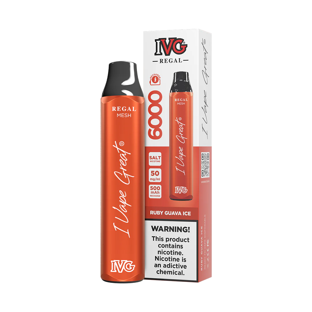 RUBY GUAVA ICE 50MG - IVG REGAL DISPOSABLE 6000 PUFFS