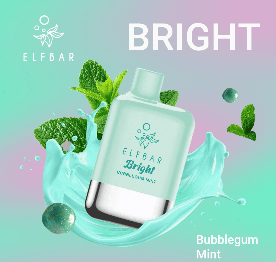 ELFBAR BRIGHT - Bubblegum Mint (6k Puffs)
