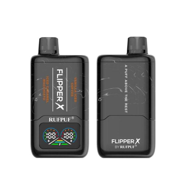 ICED CARAMEL MACCHIATO + VANILLA ICED COFFEE RUFPUF FLIPPER X DISPOSABLE