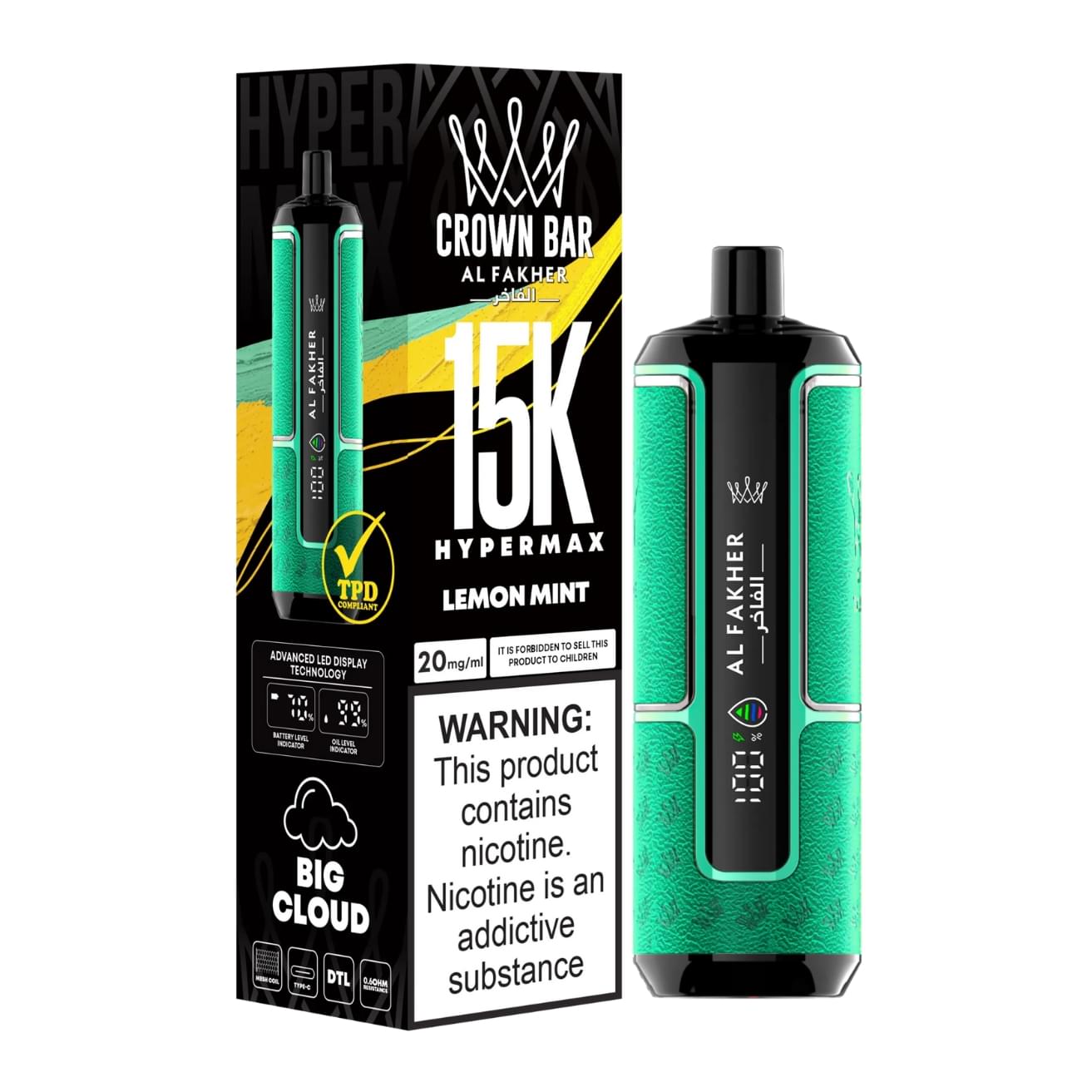 Crown Bar 15K Hypermax - Lemon Mint
