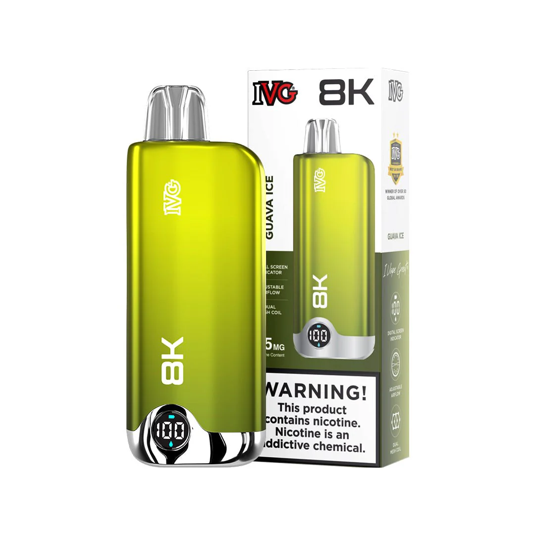 IVG RED GUAVA ICE 8K Puffs