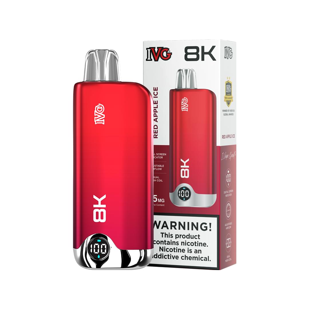 IVG RED APPLE ICE 8K Puffs
